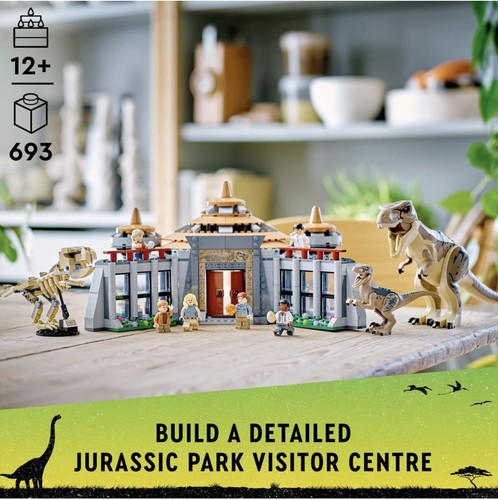 LEGO JURASSIC WORLD: Visitor Center: T. Rex & Raptor Attack Set 76961 Sealed - Picture 2 of 4