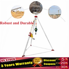 Confined Space Tripod Kit 1200lbs Portable Rescue Tripod 5-6.5ft Adjustable Legs