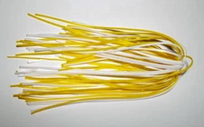 5 Custom Hand Made Silicone Spinnerbait Skirts(White/Yellow)Bass Fishing-Fishing
