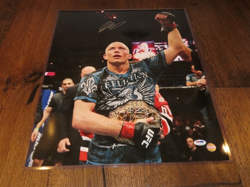 Georges St. Pierre Signed 16x20 Photo Autographed PSA/DNA COA 1A - Picture 3 of 5