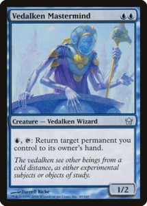 MTG Magic the Gathering Vedalken Mastermind (40/165) Fifth Dawn LP