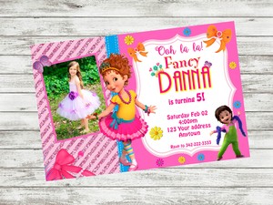 details about 12 fancy nancy birthday party invitations personalized custom printed customized birthday invites