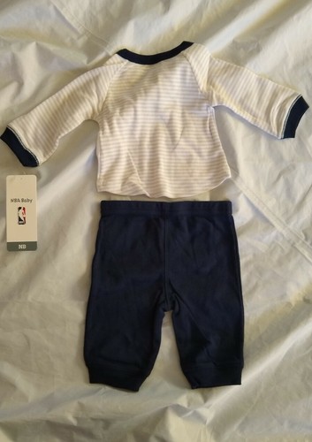 NBA Baby Boy's Minnesota Timberwolves Blue/White Shirt & Pants Set 0/3M - Picture 6 of 12