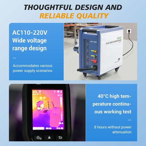 SFX 300W Air-cooled Pulsed Laser Cleaner Specialized Wood Paint Mould Cleaning - Picture 7 of 12