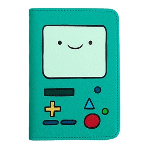 adventure time bmo beemo faux leather passport case holder cover