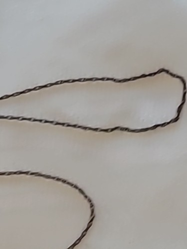 1/20 14k Yellow Gold Filled Chain w/Handcrafted Bone Enamel Feather Pendant - Picture 11 of 17