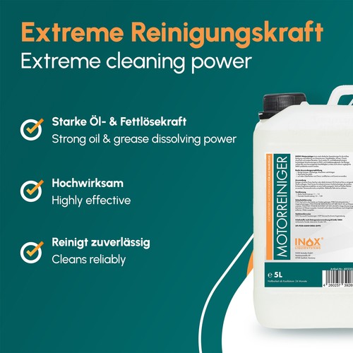 INOX® Motorreiniger, 5L - Motorenreiniger Motor Reiniger Motorspülung Spülung - Bild 2 von 6
