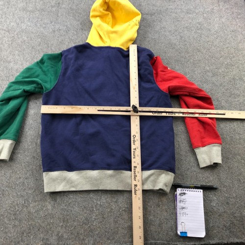 Polo Ralph Lauren Hoodie Boys Medium Color Block P Wing Patch * - Picture 12 of 14
