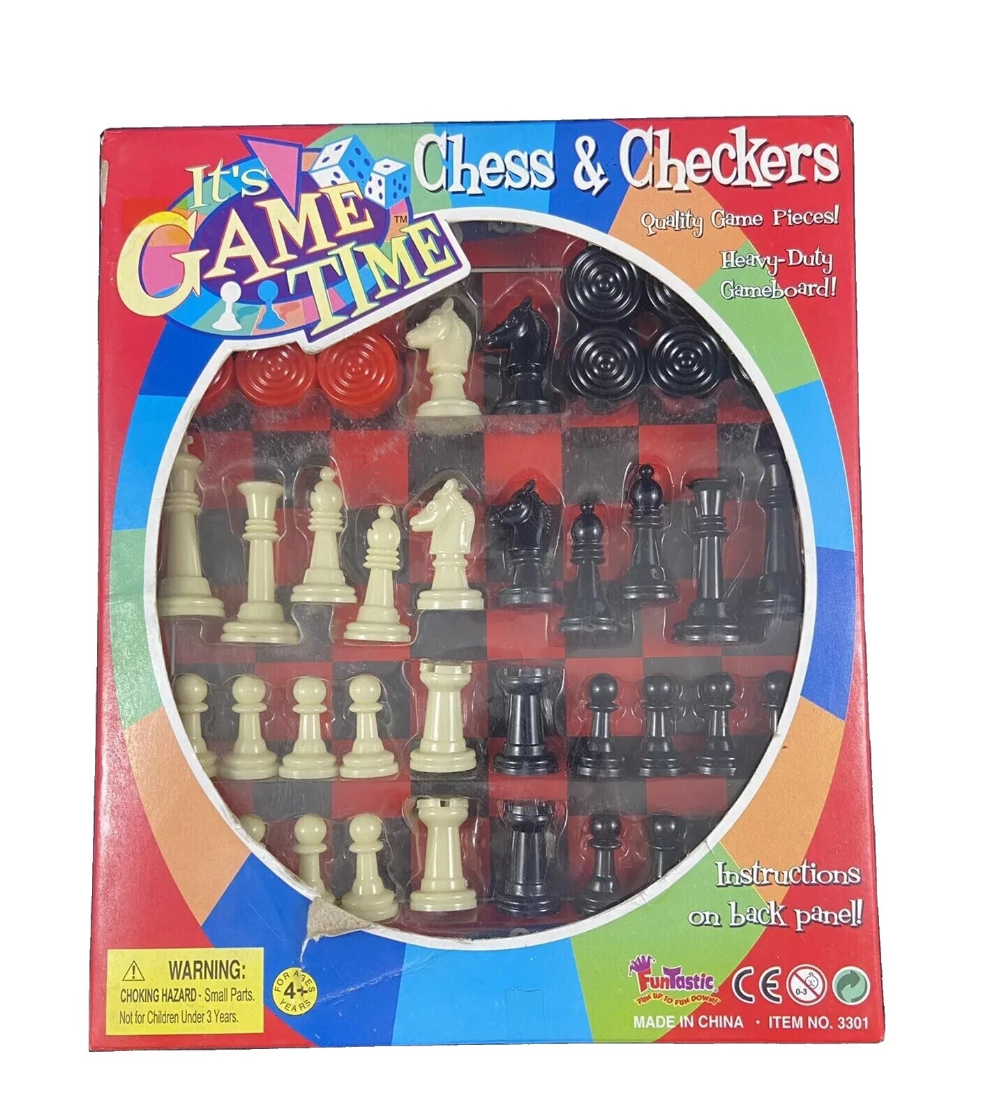 Ajedrez de colección de plástico de varios colores