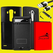 High-Performance 9180mAh Extended Battery Charger Cover Case Cable f LG G4 H810