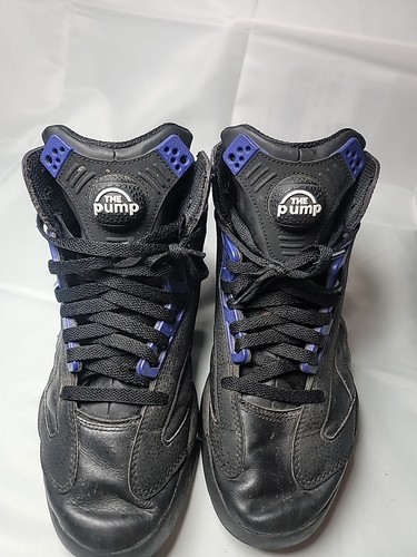 Bomba de baloncesto Reebok Shaq Attaq negra dorada LA Lakers para hombre talla 9,5 GY7127 - Imagen 3 de 12