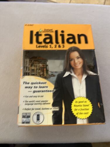 Learn How To Speak Italian With Instant Immersion Levels 1-3 - Picture 1 of 3