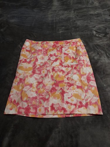 TALBOTS Pencil Skirt Womens 12P Petite Pencil Lined Side Zip Knee Length