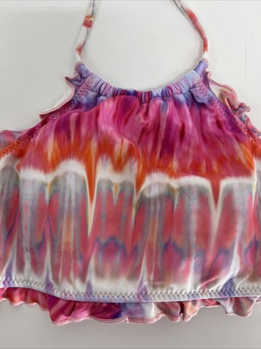 Unbranded , Girls Halter Strap Tie Dye Swim Top, Multicolor, Size 10, NWOT - Picture 2 of 5
