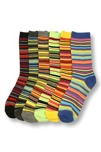 MAMIA LADIES DESIGN CREW SOCKS 6 Pairs Size 9-11 Free Shipping! - Picture 10 of 17