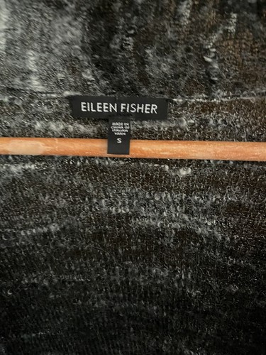 Eileen Fisher Mohair Wool Blend Boucle Ombre Slub Lightweight Cardigan size S - Picture 2 of 6