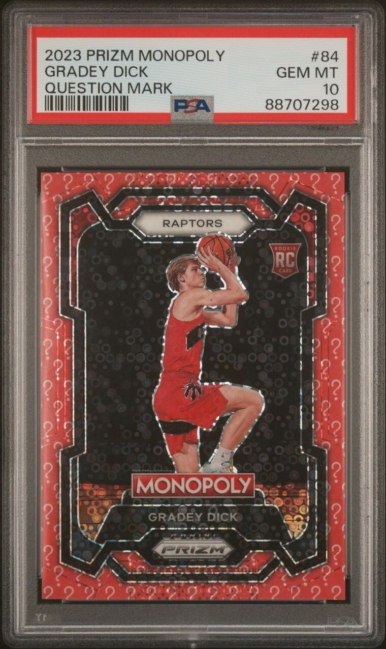 2023-24 Panini Prizm Monopoly NBA Gradey Dick RC Question Mark /25 - Ebay 1/1