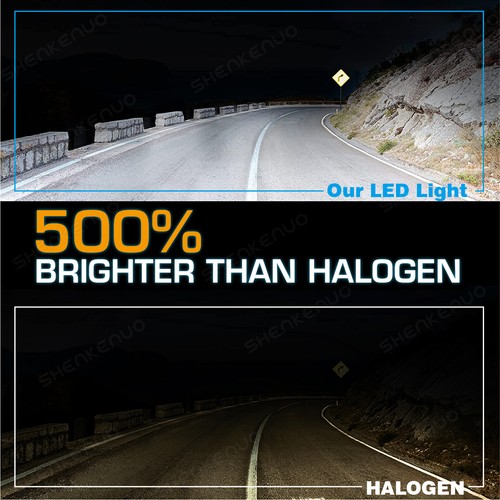 Para Jeep Liberty 2003-2007 1 par de faros LED blancos halo negros de 7" pulgadas - Imagen 14 de 16