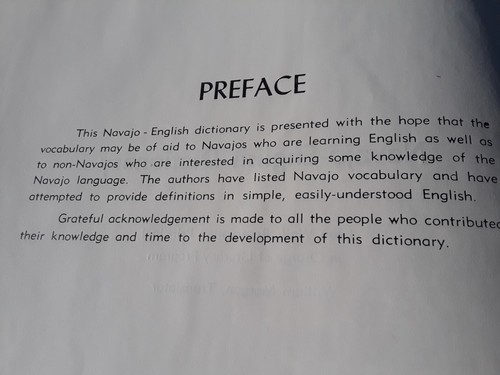 1958 NAVAJO-ENGLISH DICTIONARY Wall - Morgan - Picture 9 of 16