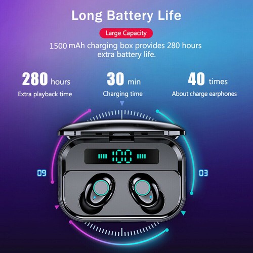 IPX7 Wireless Earbuds Headset TWS Earphones Mini Stereo Headphone for Bluetooth - Zdjęcie 3 z 16