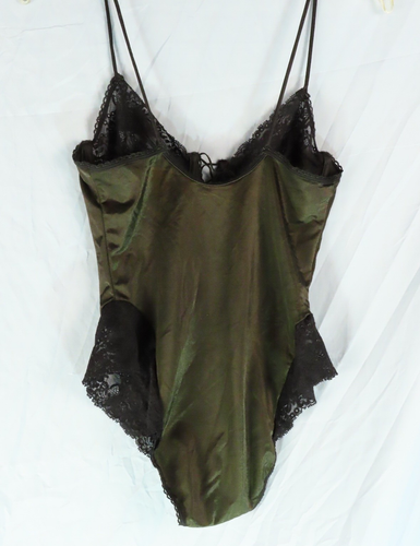 VTG Fantasies Morgan Taylor BLACK LACE TEDDY Bodysuit Lingerie UNDERWIRE 36C/M - Picture 5 of 6