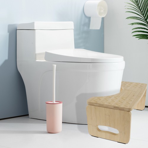 Toilet Footstool Bamboo Toilet Squat Stool Foldable Poop Stool Nonslip JK - Picture 10 of 11
