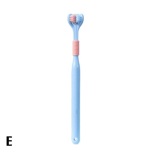 3 Sided Toothbrush Adult Three Headed U-shaped Macaron Color New L0 ъф D6U3 B5A6 - Picture 23 of 25