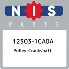 12303-1CA0A Nissan Pulley-crankshaft 123031CA0A, New Genuine OEM Part