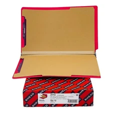10 Folders Smead Red End Tab Legal Size Classification Folders 6 Section