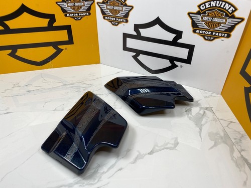 🔥OEM Harley CVO 09-23 Street Road Glide Side Covers Fairings Cosmic Blue Pearl - Picture 1 of 14