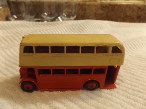 VINTAGE DINKY TOYS DOUBLE DECKER BUS ORIGINAL MODEL MECCANO 1950s - Picture 2 of 6