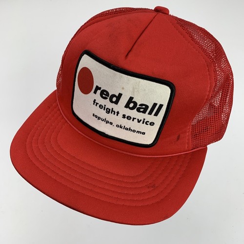 Red Ball Freight Service Oklahoma Patch Trucker Ball Cap Mütze Snapback