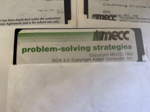 MECC SOFTWARE - Lot of 18 ... 5.25 Disks / Apple Software - Educational - Picture 8 of 21