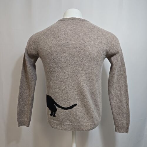 Suéter Philosophy 100 % cachemir para mujer talla mediana Dachshund Weiner Dog - Imagen 3 de 9