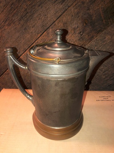 Vintage 11" High Reed & Barton Pitcher Stainless Steel Copper Pewter - Picture 7 of 9
