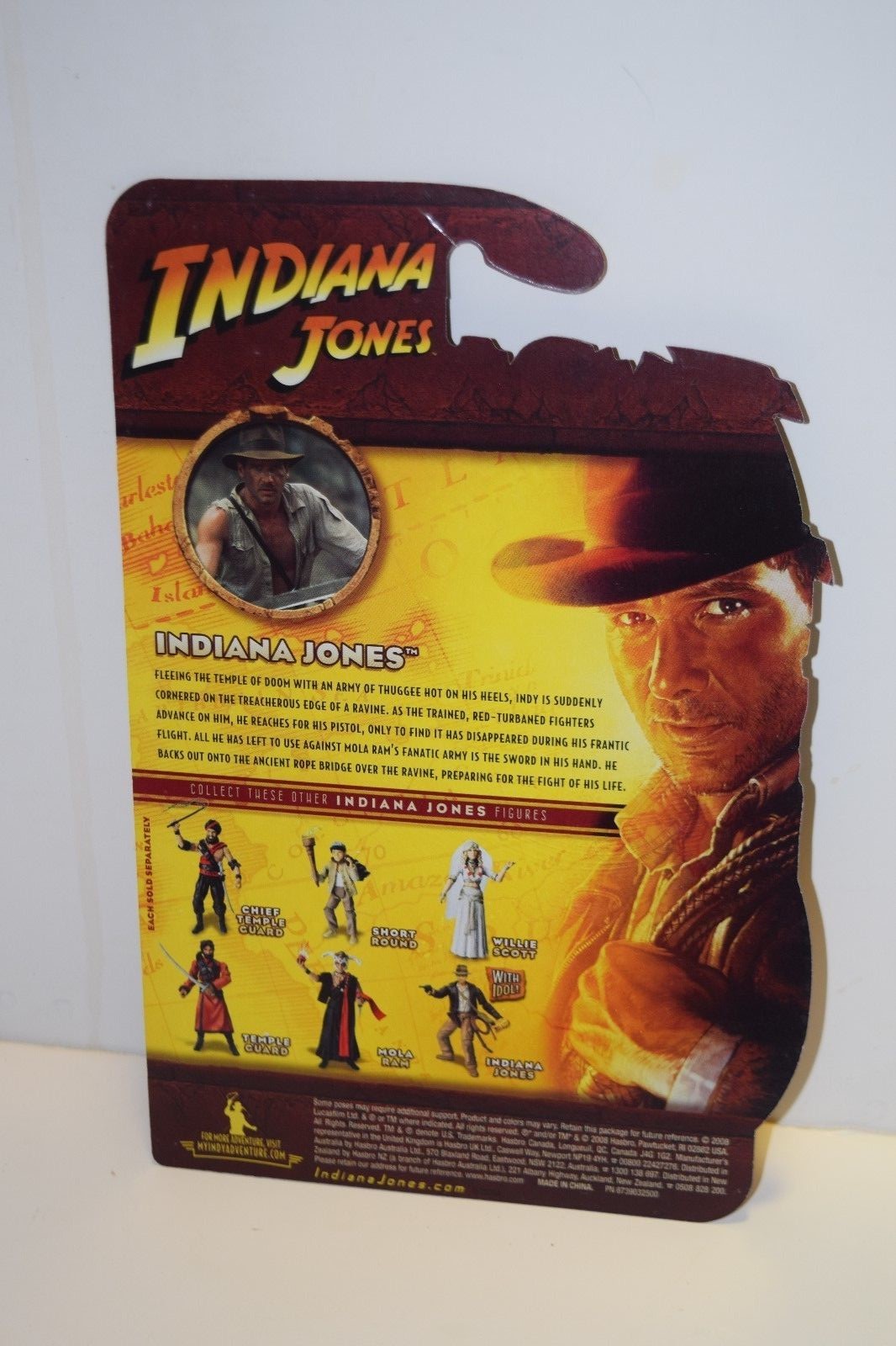 Indy Temple Doom- Indiana Jones -2008 predotype proof card for 3 3 4 figures Indy Temple Doom- Indiana Jones -2008 predotype proof card for 3 3 4 figures