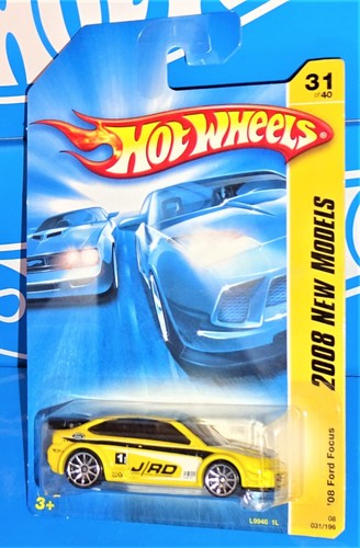 Hot Wheels 2008 New Models #31 '08 Ford Focus Yellow w/ 10SPs