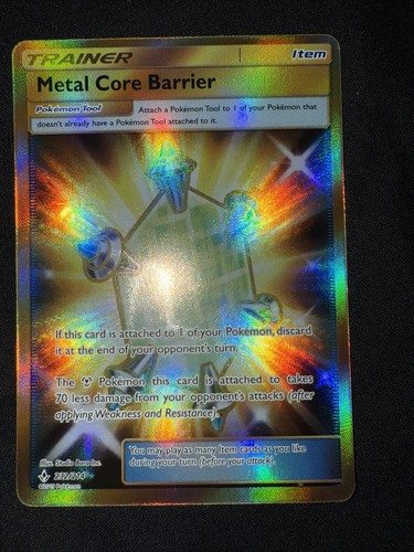 2019 Pokemon Full Art Metal Core Barrier Unbroken Bonds Secret 232 PSA 9.5 Gem - Picture 1 of 2