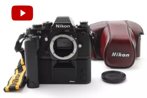 🎦 [MINT in Case] Nikon F3 SLR 35mm Film Camera Body MD-4 motor drive from JAPAN