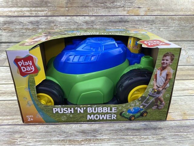 Play Day Push N Bubble Mower 2 Years Noise Bubbles Fun Outdoor Toy Realistic for sale online