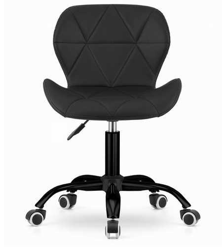 Silla Giratoria NOTO De Cuero Sintético – Negro - Imagen 2 de 6