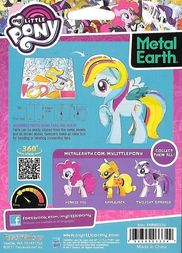 Fascinations Metal Earth My Little Pony REGENBOGEN ARMATURENBRETT 3D Stahl Modellbausatz MMS334 - Bild 2 von 3
