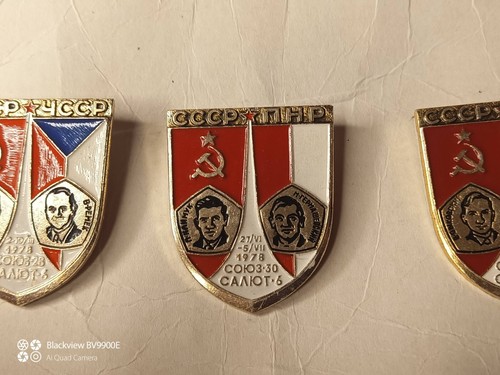 Set of vintage badges Cosmonauts of the USSR. RARITY - Picture 3 of 13