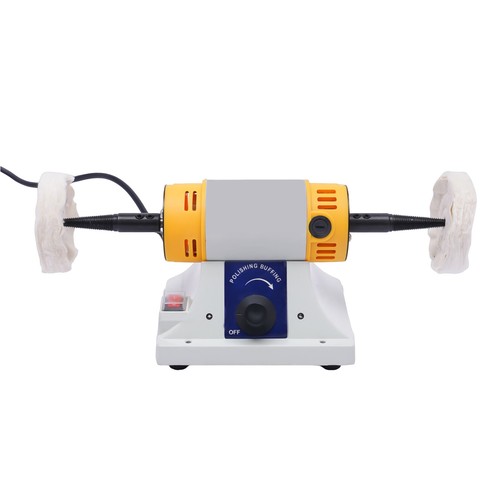 Mini Tisch Schleifbock Doppelkopf Poliermaschine Drehmaschine Schleifmaschine - Bild 15 von 24