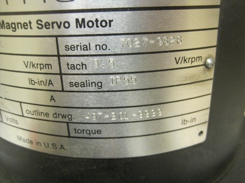 NEW GETTYS M133-H60A-900L SERVO MOTOR M133H60A900L - Picture 4 of 7