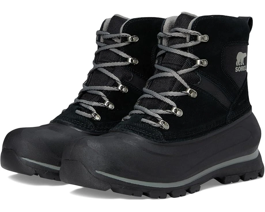 Sorel Men's 9 Buxton Lace Waterproof Boots Black Quarry