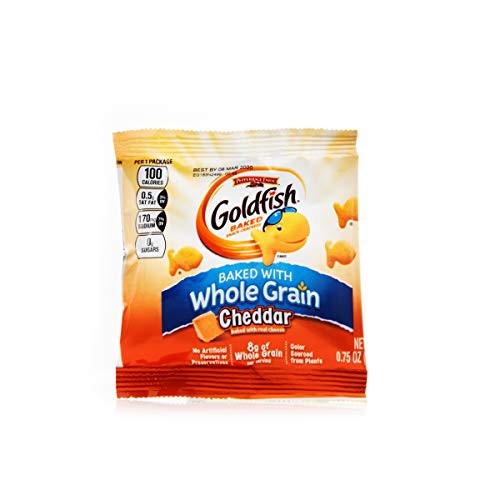 Pepperidge Farm Goldfish cracker snack integrali 100 calorie, cheddar, 0,75 Ou - Foto 1 di 6