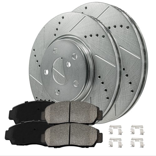 Rear Brake Kit Rotors + Ceramic Pads for Toyota Corolla 2009-2019 - Picture 1 of 9