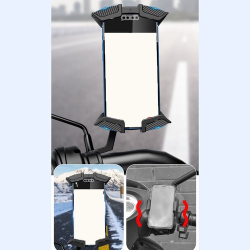 Support t��l��phone r��glable design r��glable mat��riau ABS serrage enti��remen