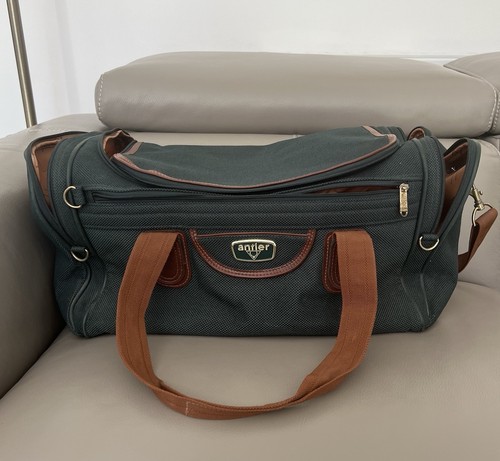 Antler weekend bag/gym green canvas 10" x 10" x 15" very good condition - Picture 13 of 14